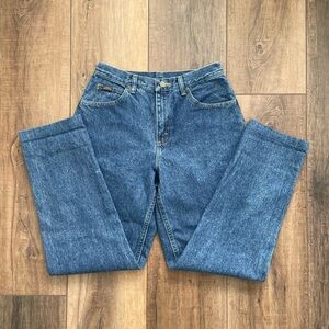 Riders Womens 8 Jeans Blue Cotton Vintage High Waisted Straight Leg Like New